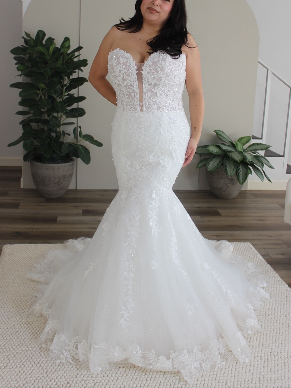 Strapless Lace & Beading Mermaid Wedding Dress | Maggie Sottero - Lennon